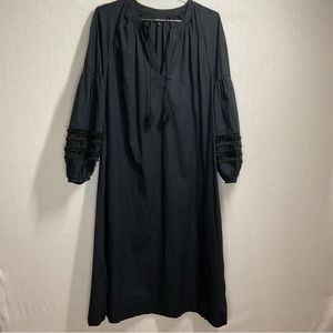 Who What Wear (Target) Black Bell Sleeve Boho Dress in Size 1X